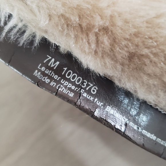 Naturalizer Brown Suede Leather Upper Faux Fur Shearling Lined Winter Boots Sz 7 - Picture 9 of 11